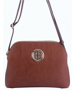 Messenger Handbag Design Faux Leather WU040NC COFFEE